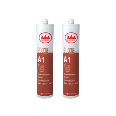 Uitstekende weerstand tegen oplosmiddelen en bindsterkte Zuur Silicone Sealant met elastisch herstel 90%