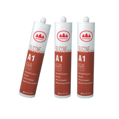 Glaslijm Zuur Silicone Afdichtmiddel Grijz Zwart Wit Transparante UV-bestendige