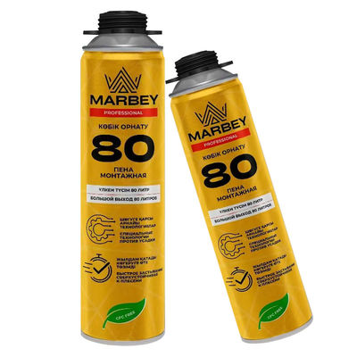 Gepersonaliseerde warmtebestendige polyurethaanfoomspray 750 ml deur-venster verdoofing