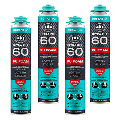 Brandbestendig wit spuit PU schuim 750 ml isolatie venster deur constructie