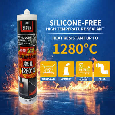Goede prijs. Hoogtemperatuur Kleefband Hood Roestvrij staal Duct Sealing 1280°C Vlamvertragend Brandbestendig lijm online